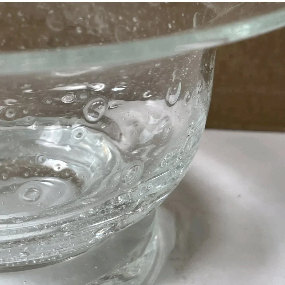 Southern Living at Home Tiny Bubbles Bella Luna Glass Pedestal Bowl 8”